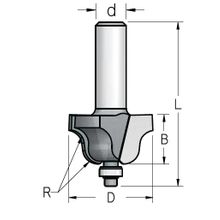 Фреза WPW RD04002 римский профиль R4 D25,4 B14,5 с подшипником хвостовик 12