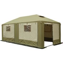 Митек Шатер Митек Пикник-Люкс 3х6 м со стенками (2 места) (беж хаки)