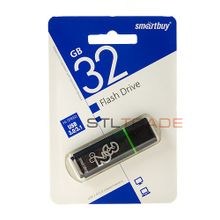 SB32GBGS-DG, 32GB USB 2.0 3.0 3.1, Glossy Series, Dark Grey, SmartBuy