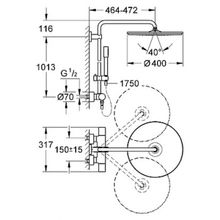 Душевая стойка Grohe Rainshower System 400 27174001