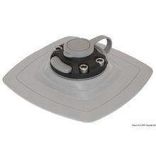 Osculati Lock w 140x140-mm flexible PVC base, 34.303.09