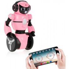 Розовый робот WL toys F4 c WiFi FPV камерой, управление через APP - WLT-F4-PINK