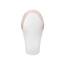 Satisfyer Белый вибратор для пар Double Love с возможностью управления через пульт и приложение (белый)