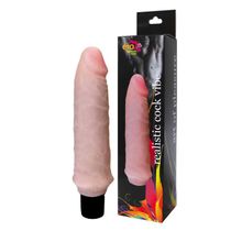 Bior toys Вибратор телесного цвета  Realistic Cock Vibe - 15,5 см.