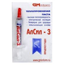 Термопаста АЛСИЛ АЛС-3 для процессоров, шприц 3 г