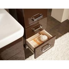 Шкаф-пенал Акватон Америна тёмно-коричневый