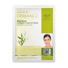 Dermal Bamboo Collagen Essence Mask Тканевая маска для лица с экстрактом бамбука и коллагеном, 23 г