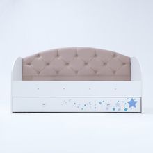 Кровать Звездочка 1600х800  Белый Кофе с молоком