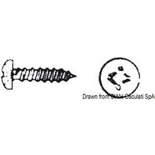 Osculati Self-tapping screw cross head 6.3x60 AISI 304 AUTO TC6,3X60, A2-7981-06.3X060