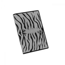 Обложка для паспорта из кожи ската, цвет: белый тигр