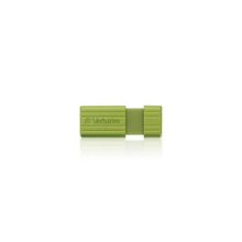 флешка 16Gb Verbatim Pin Stripe eucalyptus green