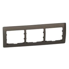 Legrand Рамка 3-постовая Legrand Galea Life темная бронза 771203 ID - 244904