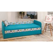 Олимп Тахта Мася-14 жаккард бирюза микровелюр звездопад ID - 312445