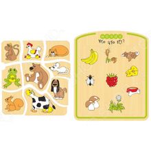 WOODY «Рамка-вкладка: Кто что ест?»