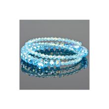 Бусики-Колечки Браслет Хрусталь "Пружинка" арт. бП2692