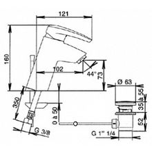 Смеситель Jacob Delafon Panache E72240-CP для раковины