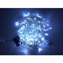 Rich LED RL-S10C-24V-T W Уличная светодиодная гирлянда Нить 10 м, белый, пост свечение, провод прозрачный