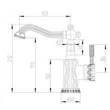 Смеситель Zorg A 114U-BR бронза