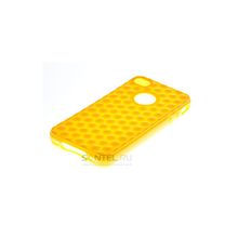 Силиконовая накладка для iPhone 4 4S вид №26 yellow