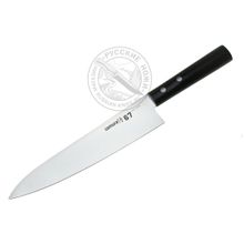 Нож кухонный SS67-0085  Samura 67 европейский шеф, 208 мм, 58 HRC, ABS-пластик под дерево