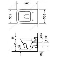 Duravit Унитаз подвесной Puravida 2219090000 с микролифтом