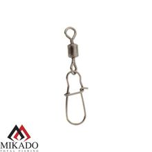 Застежка с роликовым вертлюжком Mikado Fastlock № 10.  тест 12 кг. (12 шт.)