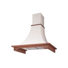 Вытяжка JET AIR DALLAS 90 WH (металл белый, гофрированный, дерево нетонир.)