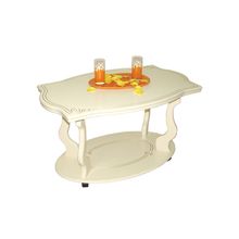 Мебелик Стол журнальный Берже-3 цвет слоновая кость