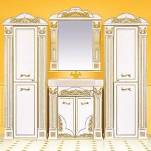 Misty Мебель для ванной Барокко 80 бежевая патина