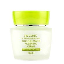 Крем для лица с экстрактом алоэ 3W Clinic Aloe Full Water Activating Cream 50г