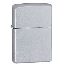 Зажигалка серебристая матовая Zippo с покрытием Satin Chrome