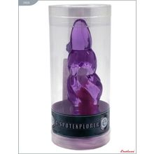 Eroticon Фиолетовая анальная вибропробка - 9 см. (фиолетовый)