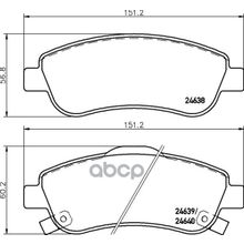 Колодки Тормозные Дисковые | Перед | Honda Cr-V Iii (Re_) 2.0 I 4wd (Re5) 01.2007 -  <=> Honda Cr-V Iii (Re_) 2.4 I-Vtec 4wd (Re7) 09.2009 - NISSHINBO арт. NP8012