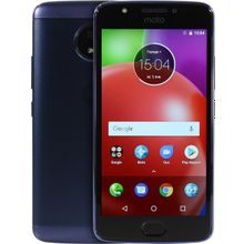 Смартфон Motorola MOTO E4    PA750050RU    Oxford Blue (1.3GHz, 2GBRAM, 5"1280x720, 4G+BT+WiFi+GPS, 16Gb+microSD, 8Mpx, Andr)