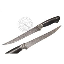 Нож Филейный-1 (дамасская сталь), граб