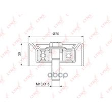 Ролик Обводной Навесного Оборудования Hyundai Santa Fe Ii Iii 2.4 Cm Dm 10-   Ix35 2.0 Lm 10-   Sonata V Vi 2.0 2.4 Nf Yf 05-   Kia Cerato Ii 2.0 Td 09-   Sorento Iii 2.4 Xm 09-   Sportage Iii 2.0 Sl 10-   Alt LYNXauto арт. PB7207