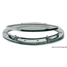 Osculati Elliptic chromed brass porthole 190 x 425 mm, 19.695.01