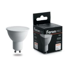 Feron Лампа светодиодная Feron GU10 8W 4000K Матовая LB-1608 38093 ID - 235458