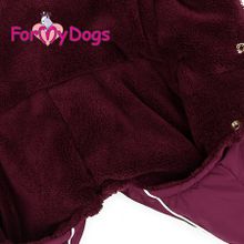 Теплый комбинезон для собак FMD для мальчика фиолетовый FW294-2015 BM