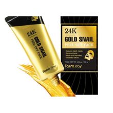 Маска-пленка с золотом и муцином улитки FarmStay 24K Gold Snail Peel Off Pack 100г