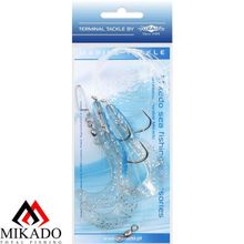 Морская оснастка Mikado TREBLE PILK TWIST RIG 6 см, крючок № 4 0  ( 3шт.)