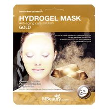 Маска гидрогелевая антивозрастная с золотом MBeauty Gold Hydrogel Mask 3шт