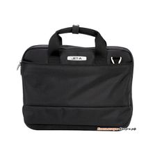 Сумка для ноутбука Jet.A LB15-01 до 15,6 (Черный, качественный нейлон полиэстер, современный дизайн, плечевой ремень в комплекте, SIZE 410*90*310 мм)