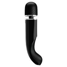 Черный вибратор-жезл Charming Massager Plus - 29 см. (246763)