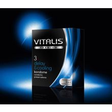 R&S GmbH Презервативы VITALIS premium №3 delay  cooling с охлаждающим эффектом - 3 шт. (прозрачный)