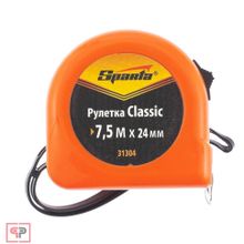 SPARTA Рулетка Classic, 7.5 м х 24 мм, пластиковый корпус Sparta