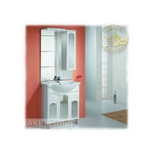 Акватон Мебель для ванной Эмилья 75 (белый) - Набор мебели стандартный (зеркало-шкаф, тумба-умывальник, раковина)