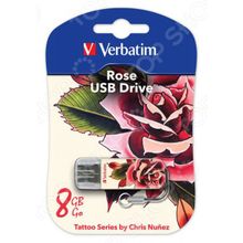 Verbatim Store n Go Mini Tattoo Rose 8Gb