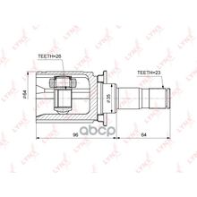 Шрус Внутренний LYNXauto арт. CI3747