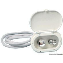 Osculati Shower box w 2.5m hose,chromed Rear shower outlet, 15.240.30